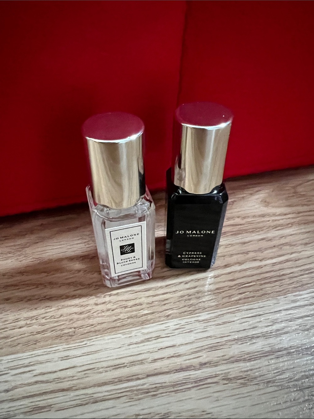 Jo Malone Mini Cologne Pair - Clear & Black with Silver Caps